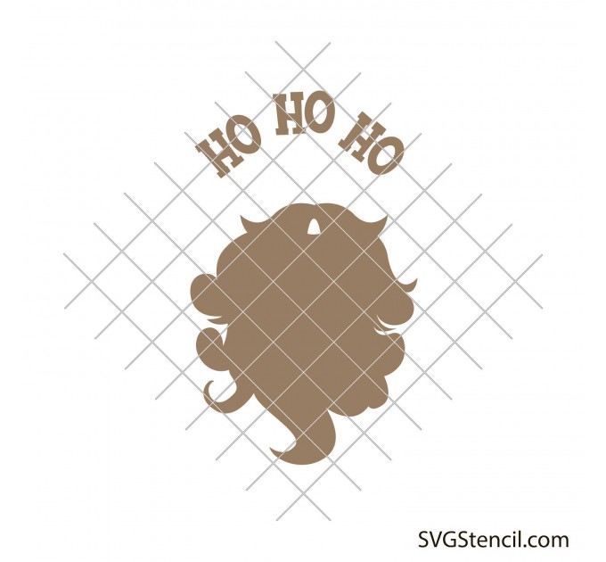 Santa beard svg | Ho ho ho svg