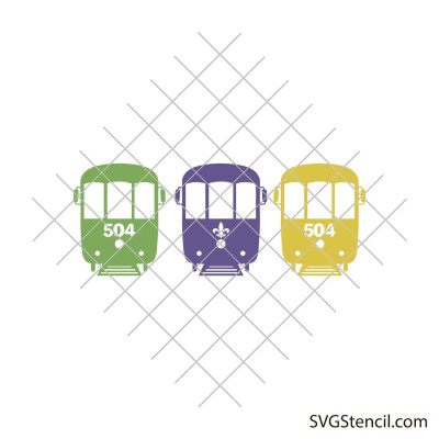 Mardi Gras trip svg and png| Train svg
