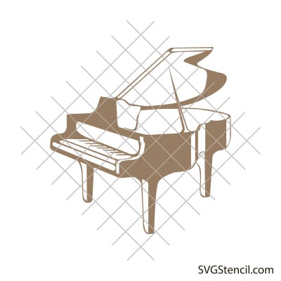 Grand piano svg image