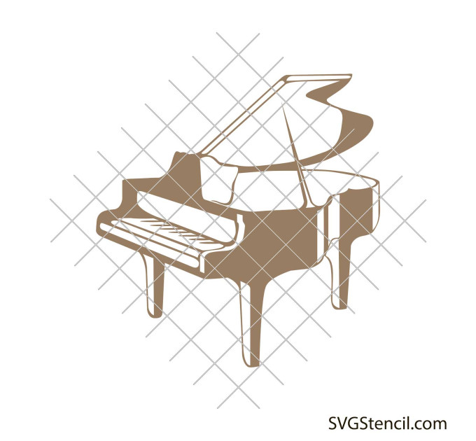 Grand piano svg image