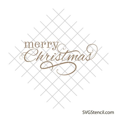 Merry Christmas cutting file svg