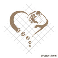 Boxer dog svg | Pet memorial svg