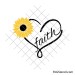 Sunflower faith svg image