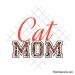 Cat mom leopard spots svg design