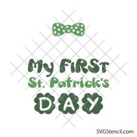 My first St Patrick day svg
