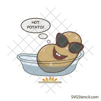 Potato png image | Funny shirt design