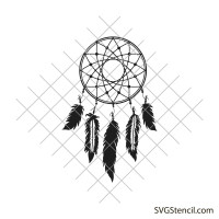 Dream catcher mandala svg | Simple dream catcher svg