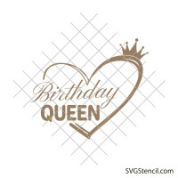 Birthday queen svg | Birthday shirt svg