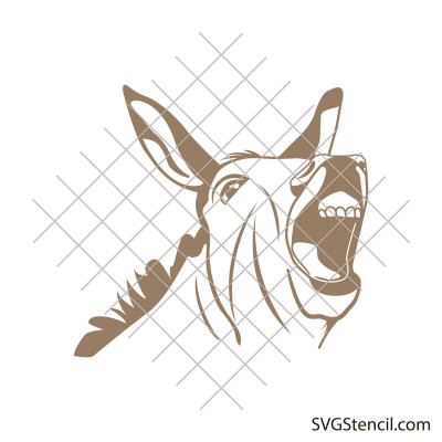 Donkey head svg | Cute donkey svg