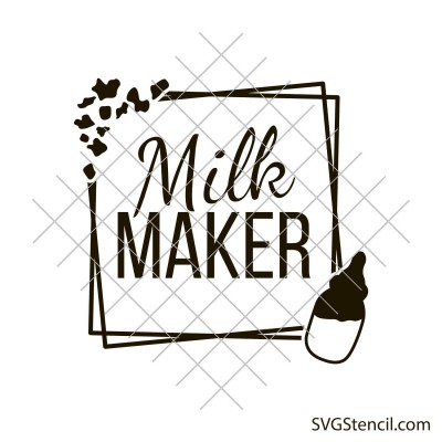 Mama breastfeeding svg | Milk maker svg