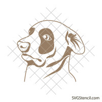 Puppy face svg | Cute pitbull svg
