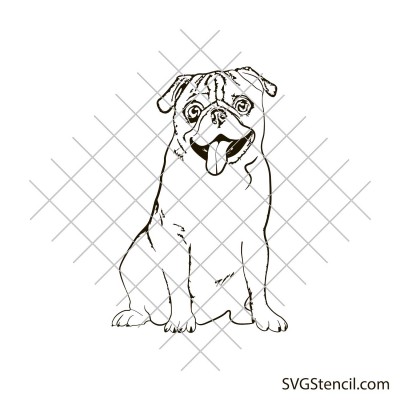 Free pug svg | Pug clip art