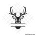 Hunting deer monogram svg