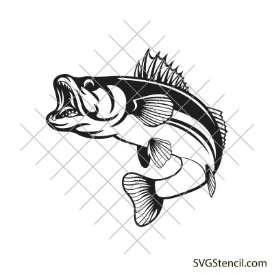 Walleye fish svg | Fishing svg