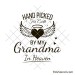Hand picked for earth by my grandma in heaven svg image