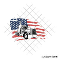 American truck svg | Trucker life svg