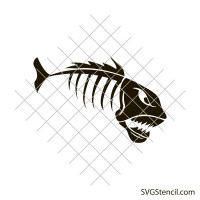 Fish bones svg | Fish skeleton svg