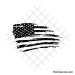 Distressed United States flag svg