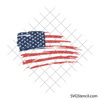 Distressed american flag svg | Patriotic flag svg