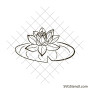Water lily svg image | Lily pad svg
