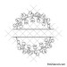 Lily of the valley svg | Flower monogram svg