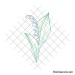 Lily of the valley svg drawing | Layered design