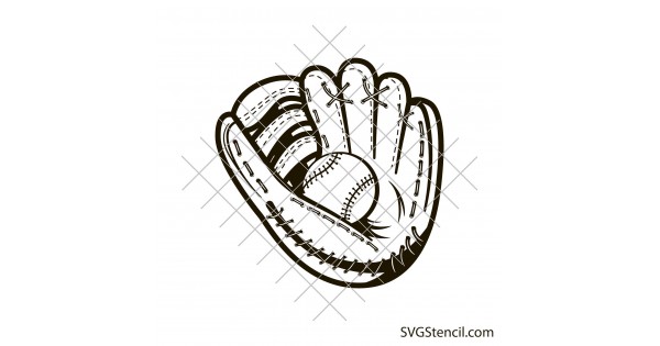 Softball glove svg Baseball decal svg T-ball shirt svg