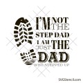 Stepped up dad svg | Dad shirt svg design