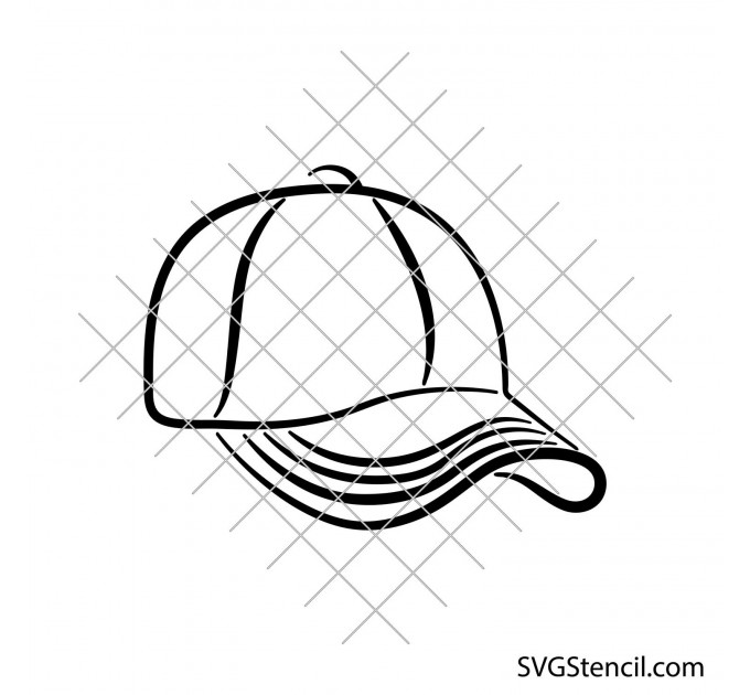 Ball cap svg design | Baseball hat svg