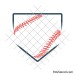 Baseball home plate svg | Baseball plate monogram