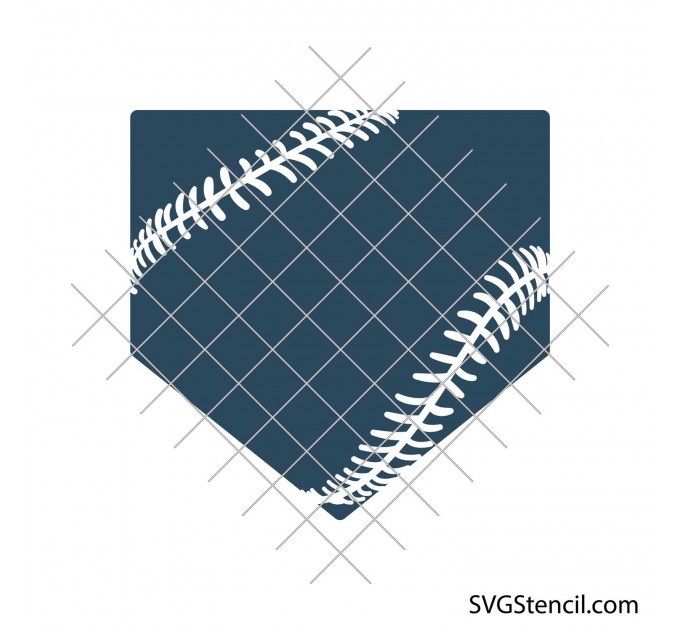 Baseball home plate svg | Baseball plate monogram