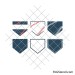 Baseball home plate svg | Baseball plate monogram